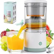 Electric Citrus Hands-Free Juicer USB-Rechargeable Orange Juice Squeezer Machine
