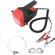 12V Electric Oil Drum Pump, Motorcycles Oil Transfer Pump, Powerful Performance, Safety Protection, Boat, Lawn Equipment, Industrial Use, 12 Inches Black 1-Pack