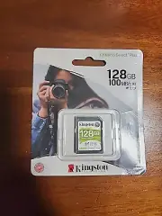 Kingston NEW 128GB Canvas Select Plus C10 UHS-I U1 SDXC Memory Card up to 100MBs