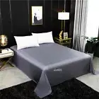 Natural Mulberry Silk Flat Sheet Solid Color Bed Sheet Bedding Sheet Home Sheet