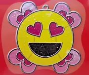 EMOJI HEARTS Suncatcher Kit Kids Craft Cupid Club Colorbok Baking Crystals