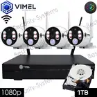 Wireless Alarm Home 1TB NVR IP Camera WIFI System IR PIR Thermal Sensor