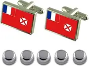 [Select Gifts] Shirt Dress Studs Wallis & Futuna Flag Cufflinks