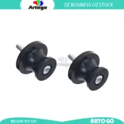 Motorcycle Black M6 Swingarm Sliders Spools Paddock Stand Bobbins Swing Arm
