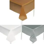 Fun Express Rectangle Disposable Plastic Tablecloth Assortment Silver, Gold & Wh