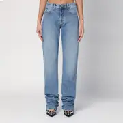 [The Attico] Sky blue jeans with long leg curled at the hem 26 Light blue