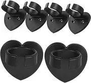 ERINGOGO 6pcs Microphone Wall Holder Lightweight Mic Protector Rolling Ring Versatile Accessory for Musicians Speakers Wireless Mic Setup Compact Design for