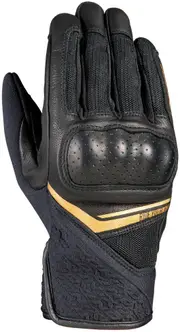 Ixon RS Launch Ladies Motorcycle Gloves, black-gold, Size XL for Women Black Gold