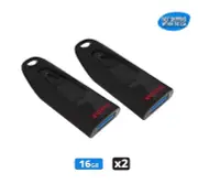 Sandisk Ultra 16GB USB 3.0 Flash Drive Thumb Drive Pen Drive (2 Pack)