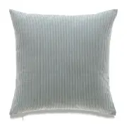 Striped Blue And White With Microgel Feather-Like Insert Pillow