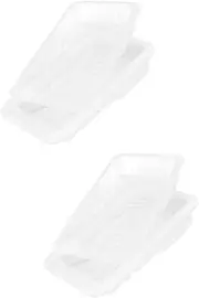 SHINEOFI 2sets Semi Transparent Paint Tray Liner for Switching Lightweight Paint Roller Tray for Home Painting Supplies 4pcs*2