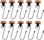 Single Stud Fitting S Track - Track Tie Down Rail Kit,10X Multi Purpose Aluminum Rail Fixing Buckle Connecting Ring for Tractor