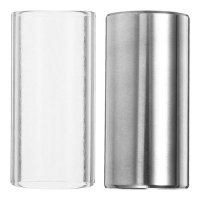 2x Medium Bottleneck Slide Electric Guitar Slide Stainless Steel Guitar Slide