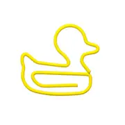 20Pcs/Box Cute Duck Animal Metal Bookmark Paper Clips For Book Marker Binder Photo Memo Clip Stationery School Supplies