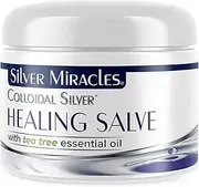 Colloidal Silver Tea Tree Salve - helps heal and protect - 1oz