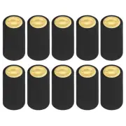 100Pcs PVC Heat Shrink Wine Bottle Caps, 1.2" Wine Shrink Wrap Sleeve Cap Black