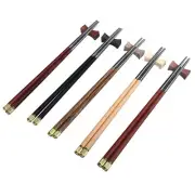 5 Pairs Chinese Chopsticks Gift 5 Kinds Ebony Wood Rosewood Sandalwood Wenge