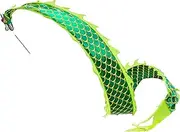 Dance Ribbons Dance Streamer Stage Prop Set 3D Dragon Ribbon Streamer Hot Stamping Scales Outdoor Flinging Fitness Dragon Dance for Exercise for Exercise