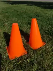 outdoor fun playground 9 In Orange Plastic Sport Training Traffic Safety Cones 2
