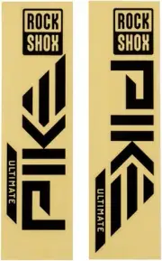RockShox Fork Decal Kit - Pike Ultimate, 27.5"/29", Gloss Black For Silver