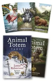 ANIMAL TOTEM TAROT KIT Deck Card Book Set animals folk magic oracle cards pagan