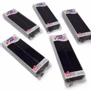FIMO Soft 454g Polymer Modelling Clay - Oven Bake clay - Set of 5 Black