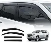 OAD4X4 Weathershields Compatible with Toyota Land Cruiser Prado 150 2009-2024, Injection Weather Shields Window Visors Wind Deflectors Sun Rain Guard 6PCS Set