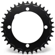 ALUGEAR Aero 1x 104 BCD MTB Chainring. Black