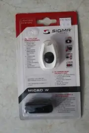 Sigma Micro W LED Rear Light WHITE Bike Safety Germany 17210 Bike Bicycle