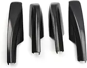 Car Roof Rack Rail End Cover Shell Cap Compatible for Toyota Highlander XU50 2001-2007 Exterior Decorative (Black)