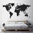 Modern Home Decor World Map Wall Sticker Vinyl Interior Design Map of The World