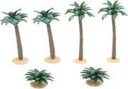 6Pcs Plastic Fake Trees and Tree Adornment for Crafts Sandbox Tree Adornment Realistic Landscape Decoration Flexible and Durable Micro Landscape Plants