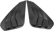 Carbon Fiber Compatible For Toyota RAV4 2019 2020 2021 Rear Window Louver Shutter Cover Trim Car Styling Auto Accessories 2pcs(Carbonfiber)