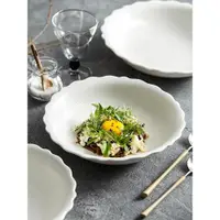 在飛比找ETMall東森購物網優惠-深盤裝菜盤家用白色陶瓷餐盤2023新款創意高級感輕奢好看的盤