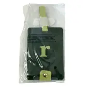 Kate Spade Monogram Initial Luggage Tag Letter R Two Tone Green New Sealed