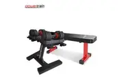 Powertrain Gen2 Pro 50KG Adjustable Dumbbell Set & Stand with Flat Bench