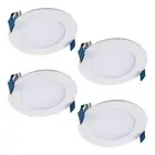 HALO HLB 4 in. Color Selectable Canless Recessed LED Light Kit 4-Pack