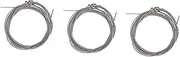 Vaguelly 3sets 4-Pack Stainless Steel Bass Guitar Strings for Beginners and Professionals 4pcs*3