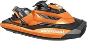 2.4GHz 4CH RC Remote Control Motorboat Racing Boat 1/47 Speedboat Kids Toy Orange