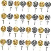 [AUTSUPPL] Butterfly Hat Pin Backs 80 Pack Silver Metal Backs for Jewelry Craft Uniform Badges Lapel