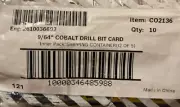 Quantity 10. Bosch CO2136. 9/64”. Cobalt Drill Bit