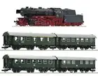 ROCO 5500017 Scale Ho Set Steam Train Locomotive Br 23 DB & 4 Coaches IN Age IV
