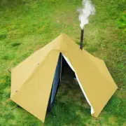 Lightweight Pyramid Tent Fly Chimney Hole Teepee Tent Camping Outdoor Waterproof