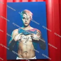 在飛比找露天拍賣優惠-justin bieber 賈斯汀比伯 親筆簽名周邊炤片 宣