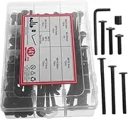 ULTECHNOVO 141pcs Bed Crib Hardware Replacement Kit Socket Screws Bolts Nuts Assortment for Repair for Headboards Chairs Gates