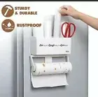 Magnetic Paper Towel Holder for Refrigerator with Storage Shelf, Kitchen