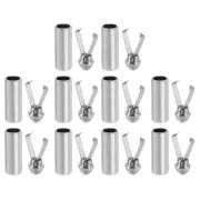 Shoe Lace Tip, 10Pcs Metal Shoelace Head, Shoelace Tips Cords (White)