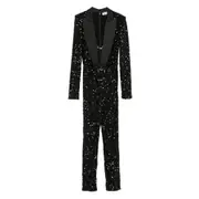 [Elisabetta Franchi] Elisabetta Franchi Sequin-embellished Jumpsuit 42 IT BLACK