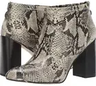 BNIB FRANCO SARTO L-Kortney Roccia Python Rear Zip Python Bootie - 9.5M