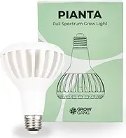 Pianta 18W Full Spectrum LED Grow Light for Indoor Plants – Plant Grow Bulb, Indoor Grow Light for Growing Succulents Herbs & Cactus, Germination of Seedlings, E27, B22, PPF μmol/s 33.1 (White, E27)